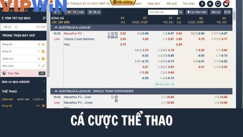 Mẹo chơi thể thao VIPWIN dễ dàng thắng lớn