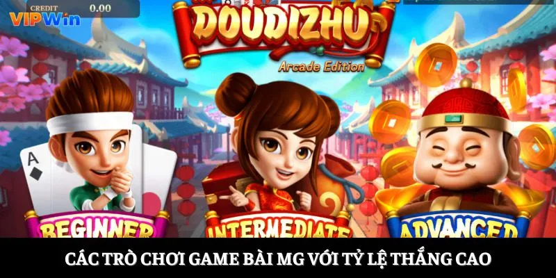 Các trò chơi Game Bài MG với tỷ lệ thắng cao