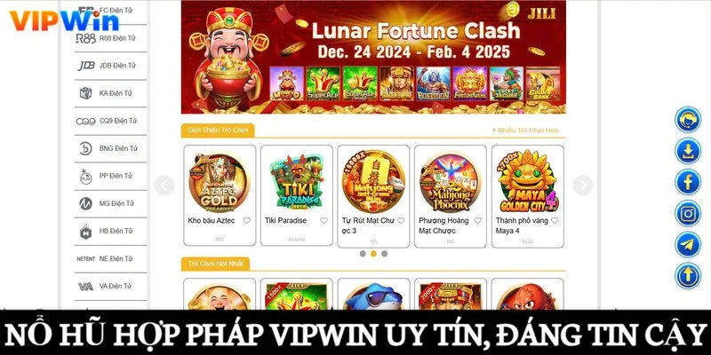 Nổ hũ hợp pháp Vipwin uy tín, đáng tin cậy