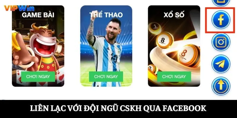 Liên lạc với đội ngũ CSKH của nền tảng qua facebook Liên lạc với đội ngũ CSKH của nền tảng qua facebook