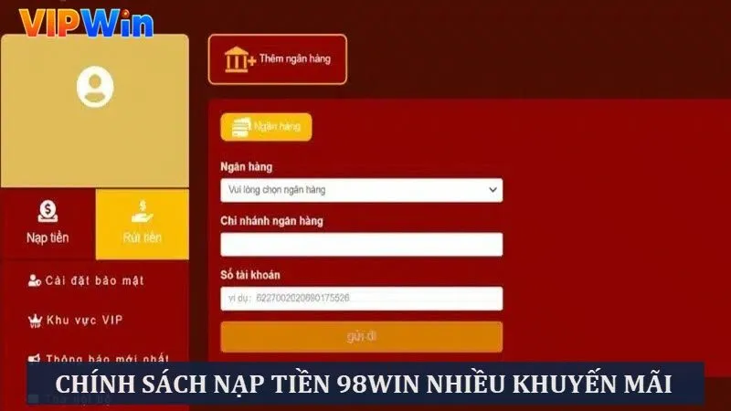 Nạp tiền qua thẻ 98win hỗ trợ nhiều nhà mạng khác nhau