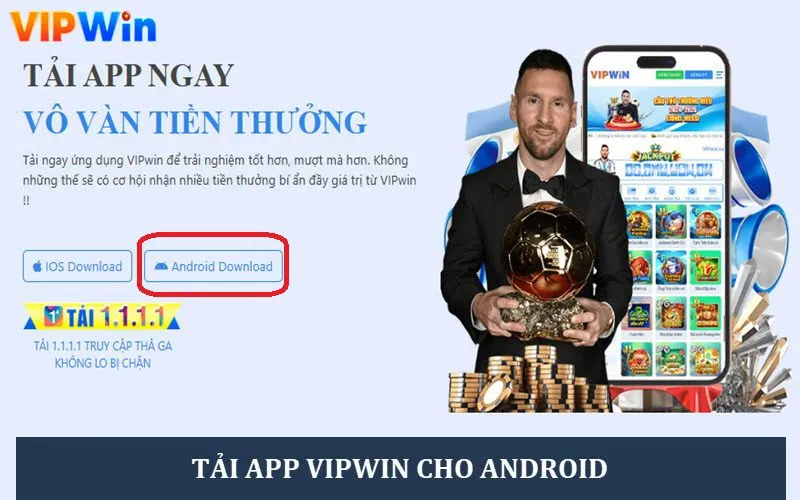 Chọn lệnh Android Download